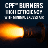 مشعل‌های CPF™؛ کارایی بالا با کمترین هوای اضافی