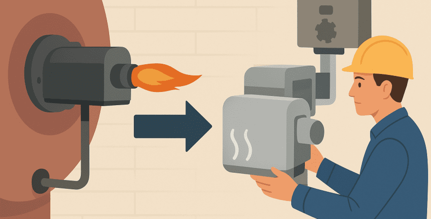 رتروفیت و ارتقای مشعل‌ها به مدل‌های کم‌آلاینده و پربازده